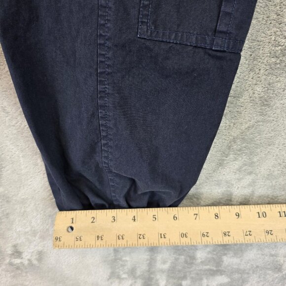 Ulla Johnson Pants Womens 6 Navy Blue Cargo Joggers Paperbag Waist Drawstring - Picture 7 of 11